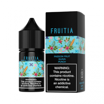 Fruitia Salt Passion Fruit Guava Punch E Liquid Flavor And Vaping