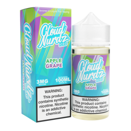 Cloud Nurdz 100ml - Apple Grape Iced (Formerly "Grape Apple Iced")