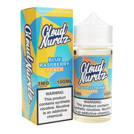 Cloud Nurdz 100ml - Blue Raspberry Peach (Formerly "Peach Blue Razz")