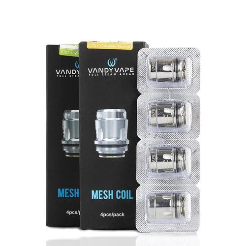 Vandy Vape MESH Replacement Coils (Pack of 4) E-Liquid Flavor And Vaping Equipment - Blue Diamond