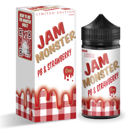 PB & Jam Monster 100ml - Strawberry