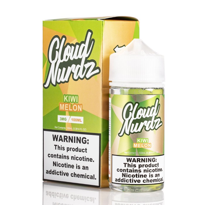 Cloud Nurdz 100ml - Kiwi Melon E-Liquid Flavor And Vaping Equipment