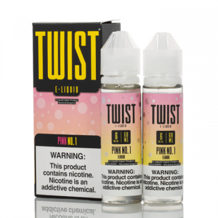 Twist E-liquid 120ml (2x 60ml) - Pink No.1 (Formerly "Pink Punch Lemonade")