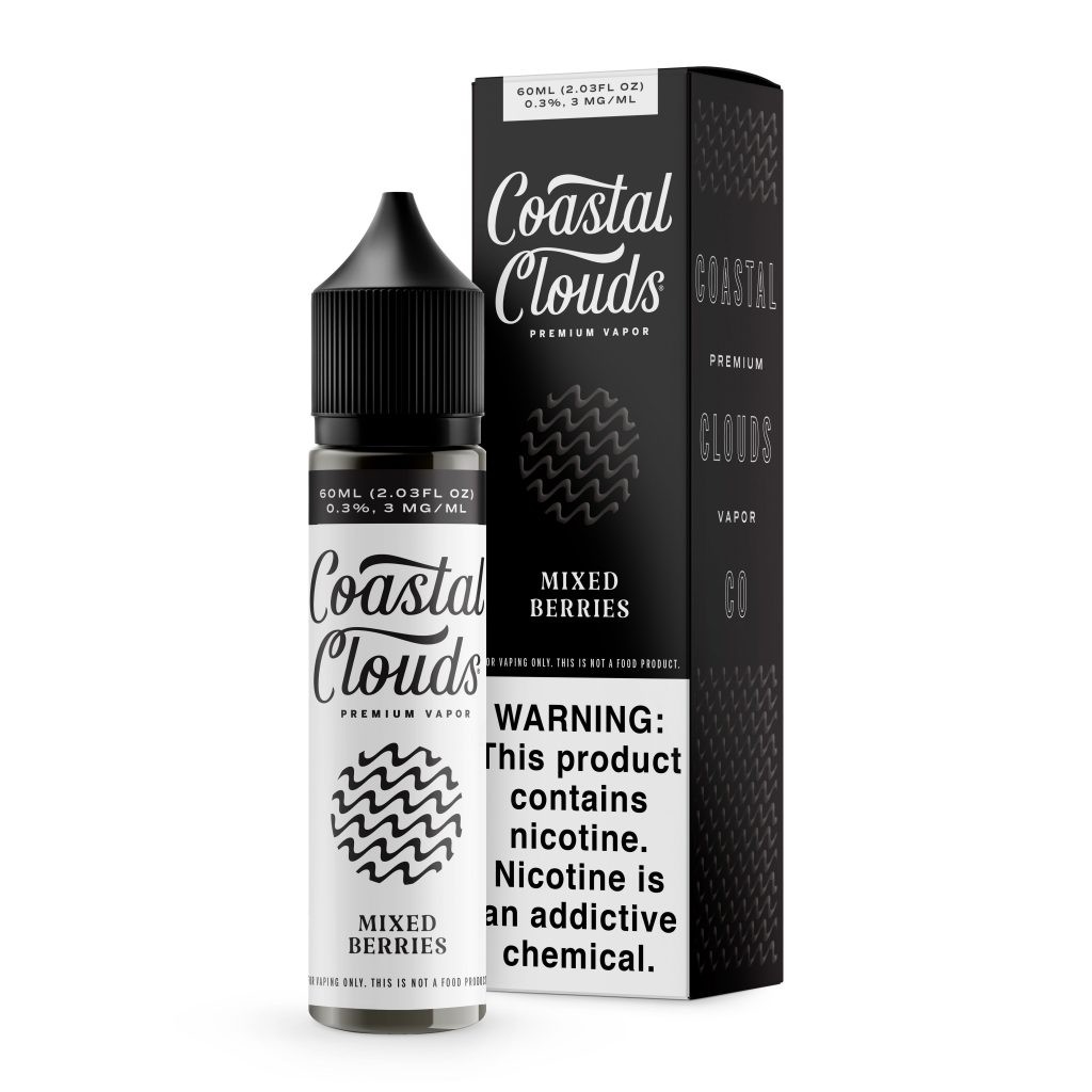 Coastal Clouds 60ml Mixed Berries ELiquid Flavor And Vaping