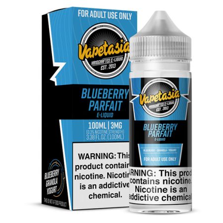 VAPETASIA 100ml - BLUEBERRY PARFAIT