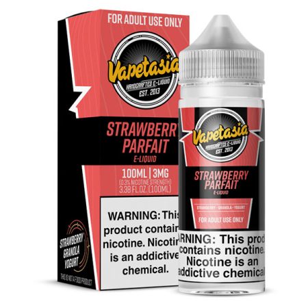 VAPETASIA 100ml - STRAWBERRY PARFAIT
