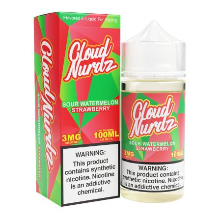 Cloud Nurdz 100ml - Sour Watermelon Strawberry