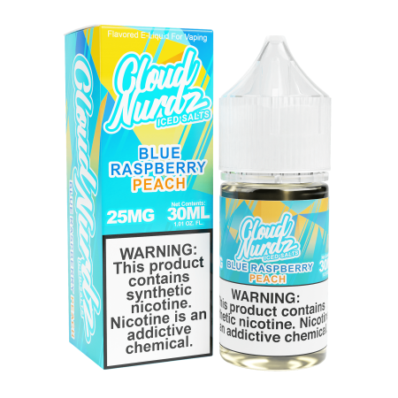 Cloud Nurdz Salts Blue Raspberry Peach ICED (Formerly "Peach Blue Razz ICED")