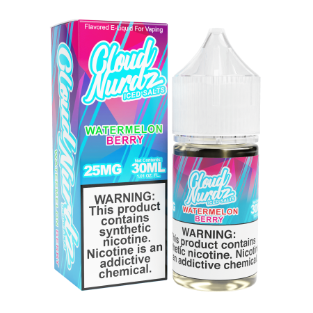 Cloud Nurdz Salts Watermelon Berry ICED