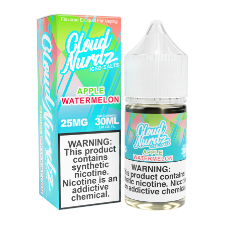 Cloud Nurdz Salts Apple Watermelon ICED (Formerly "Watermelon Apple ICED")