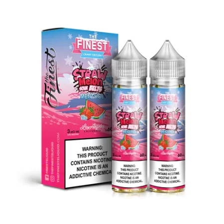 The Finest 120ml (2x 60ml) - Straw Melon Sour Belts Menthol