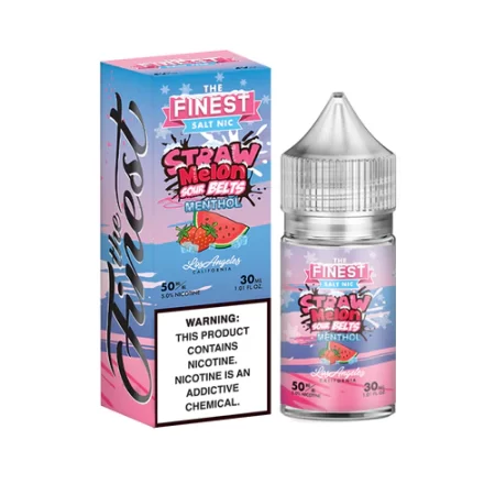 The Finest Salt 30ml - Straw Melon Sour Belts Menthol