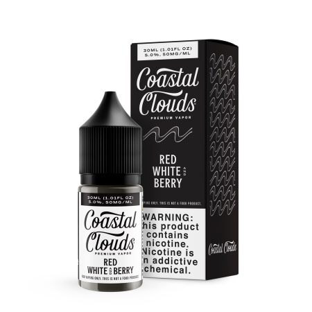 Coastal Clouds Salt Red White and Berry