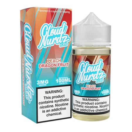 Cloud Nurdz 100ml - Peach Dragon Fruit Iced