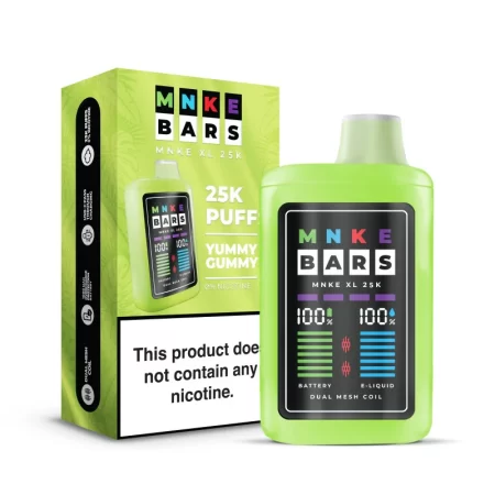 MNKE BARS XL 25K PUFF 0% ZERO NICOTINE DISPOSABLE DEVICE
