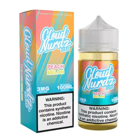 Cloud Nurdz 100ml - Peach Melon Iced