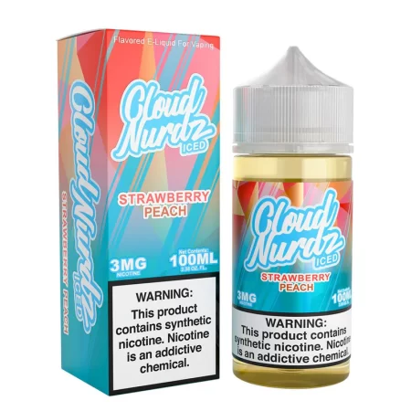 Cloud Nurdz 100ml - Strawberry Peach Iced