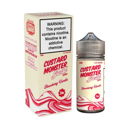 Custard Monster Swirl Edition 100ml - Strawberry Vanilla
