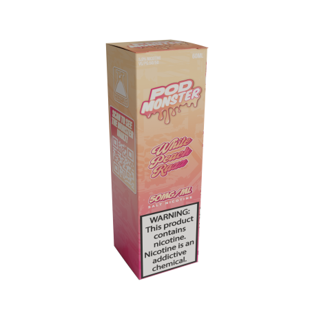 Pod Monster Salt 60ml - White Peach Razz
